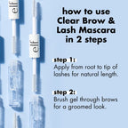 e.l.f. Cosmetics - Clear Brow & Lash Mascara | Gel transparente para cejas y pestañas de doble extremo