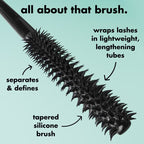 e.l.f. Cosmetics - Lash XTNDR Mascara | Mascara/rimel para pestañas efecto dramático color negro