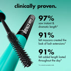 e.l.f. Cosmetics - Lash XTNDR Mascara | Mascara/rimel para pestañas efecto dramático color negro
