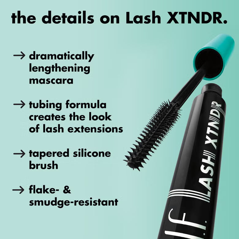 e.l.f. Cosmetics - Lash XTNDR Mascara | Mascara/rimel para pestañas efecto dramático color negro