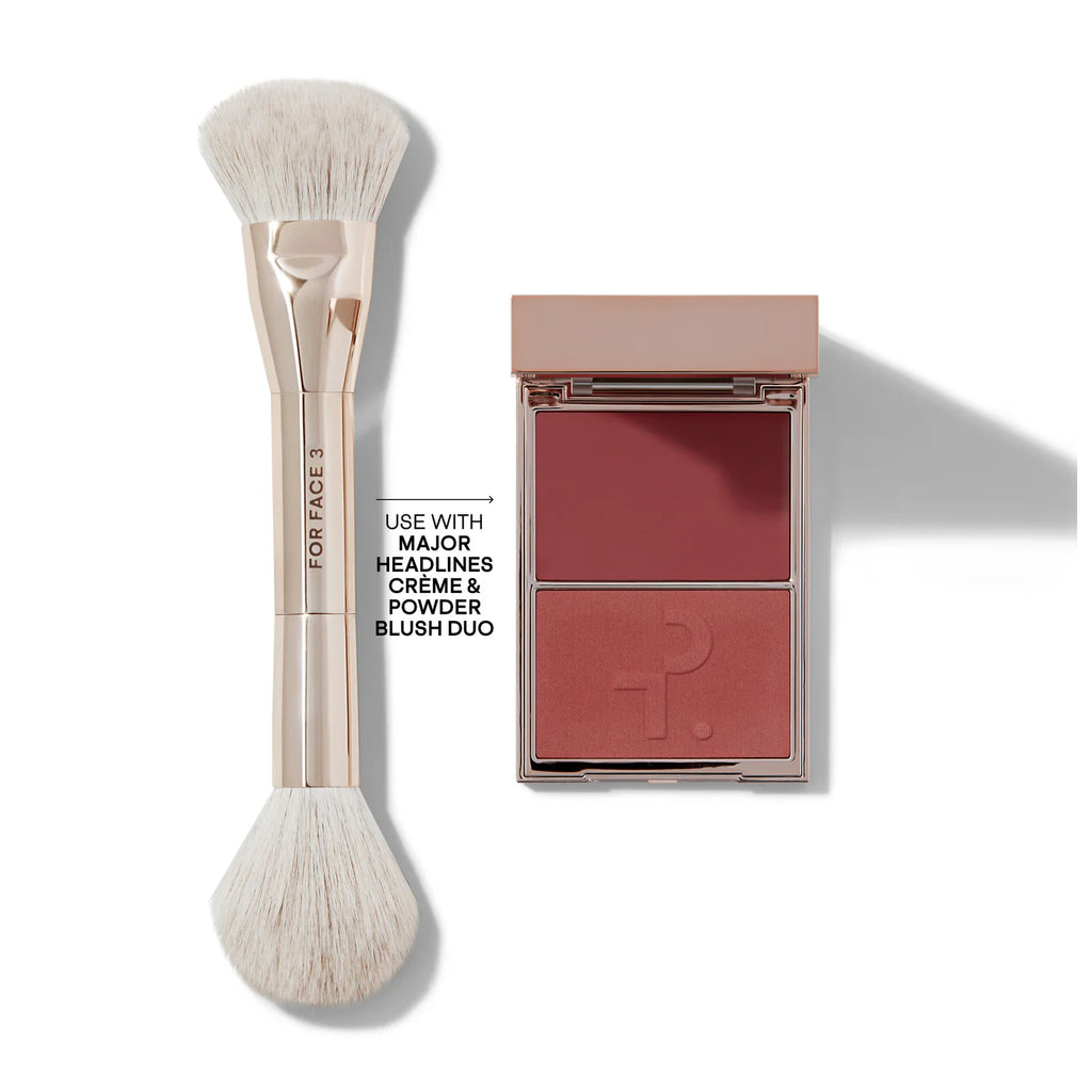 PATRICK TA DUAL-ENDED BLUSH BRUSH