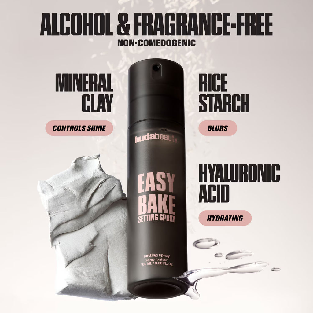 HUDA BEAUTY | Easy Bake Setting Spray (Spray Fijador De Maquillaje)