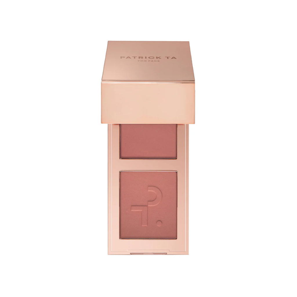 PATRICK TA MINI MAJOR HEADLINES DOUBLE-TAKE CRÈME & POWDER BLUSH DUO