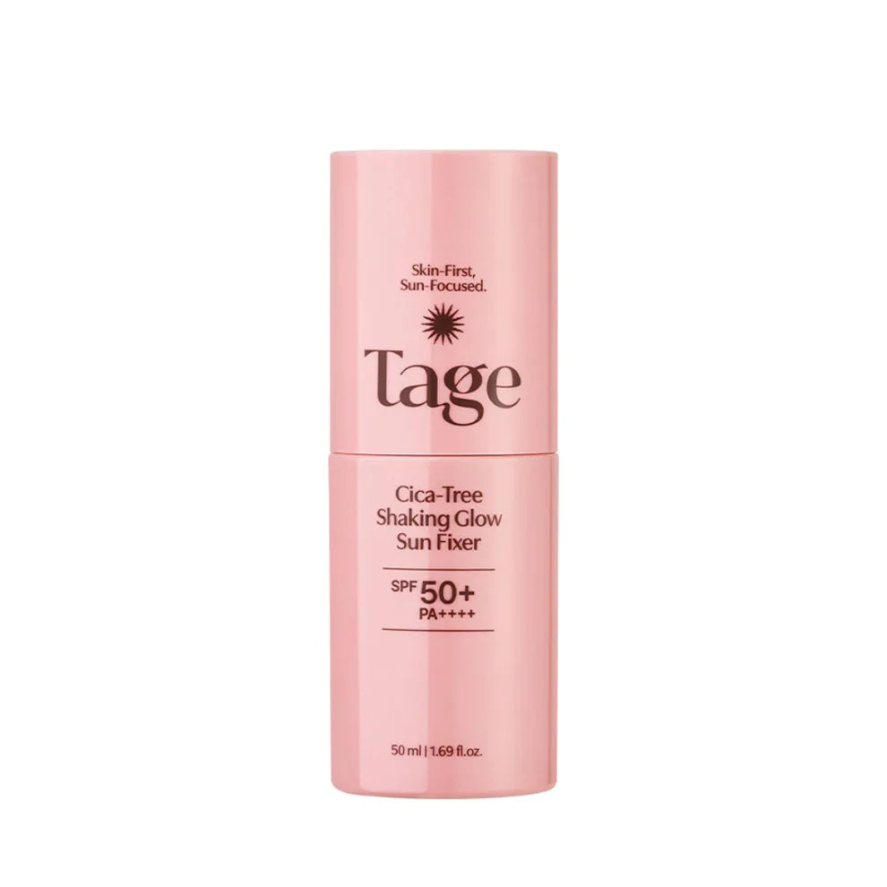 TAGE - Cica-Tree Shaking Glow Sun Fixer SPF50+ PA++++ - Protector Solar en Spray + Fijador