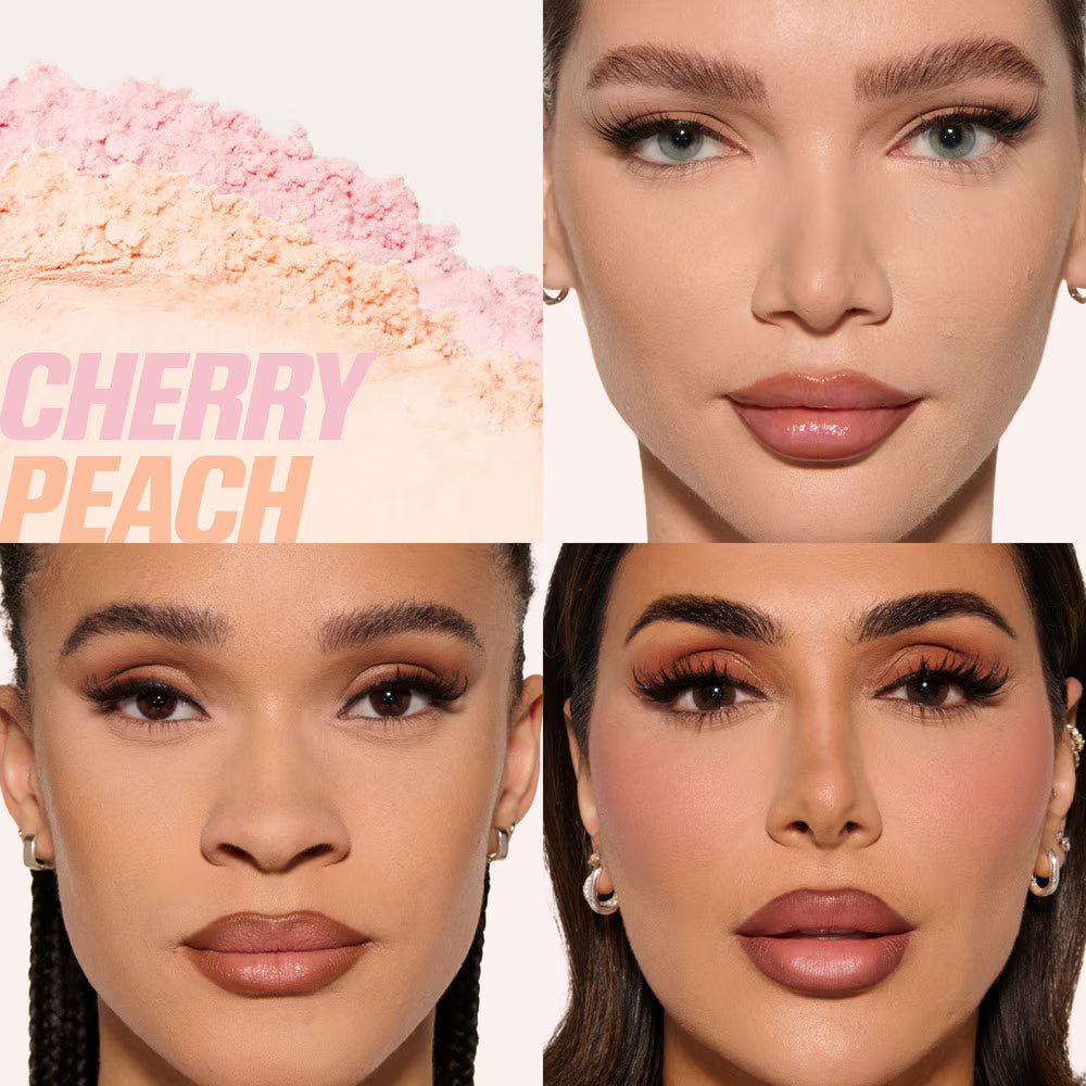 HUDA BEAUTY  Easy Bake Duo Tono Cherry Peach (Polvos Sueltos Iluminadores)