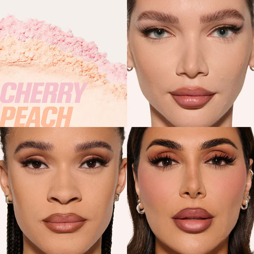 HUDA BEAUTY  Easy Bake Duo Tono Cherry Peach (Polvos Sueltos Iluminadores)