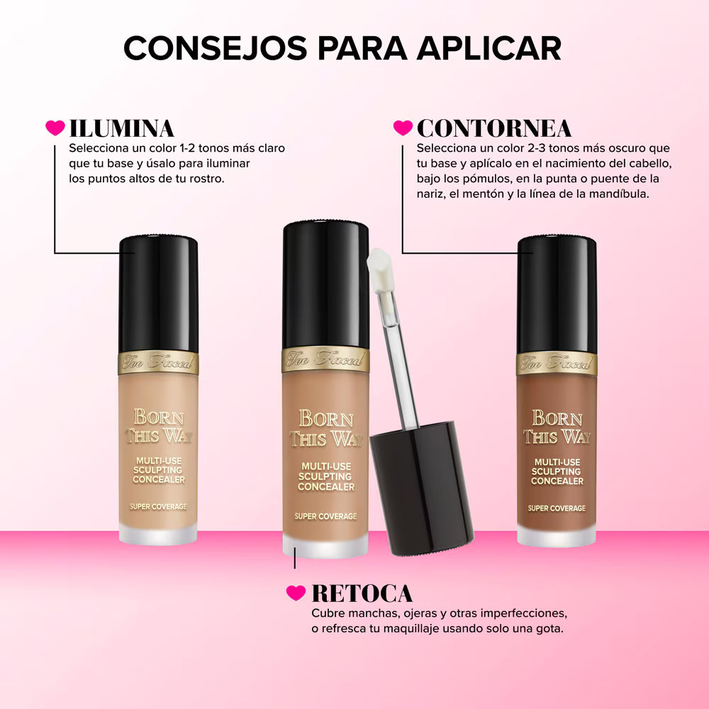 TOO FACED Born This Way Super Coverage Concealer (Corrector De Cobertura Completa)