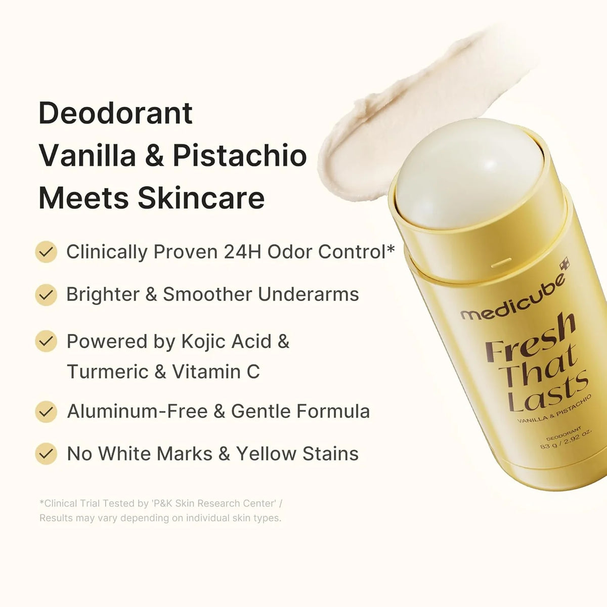 MEDICUBE - VANILLA & PISTACHO DEODORANT | Desodorante Corporal
