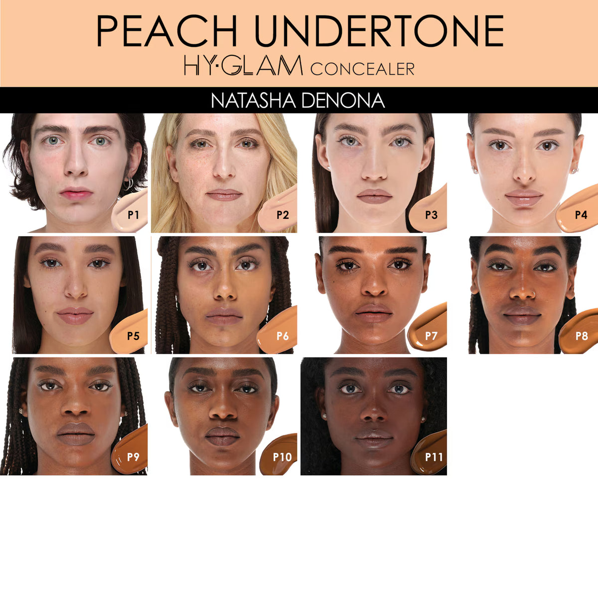 NATASHA DENONA - Hy Glam Brightening & Hydrating Medium to Full Coverage Crease Proof Serum Concealer |Corrector hidratante e iluminador