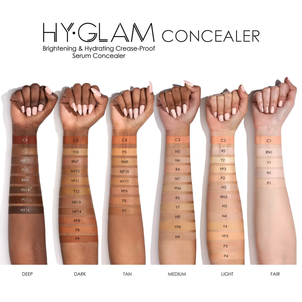 NATASHA DENONA - Hy Glam Brightening & Hydrating Medium to Full Coverage Crease Proof Serum Concealer |Corrector hidratante e iluminador