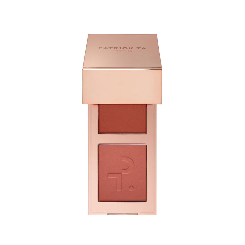 PATRICK TA MINI MAJOR HEADLINES DOUBLE-TAKE CRÈME & POWDER BLUSH DUO