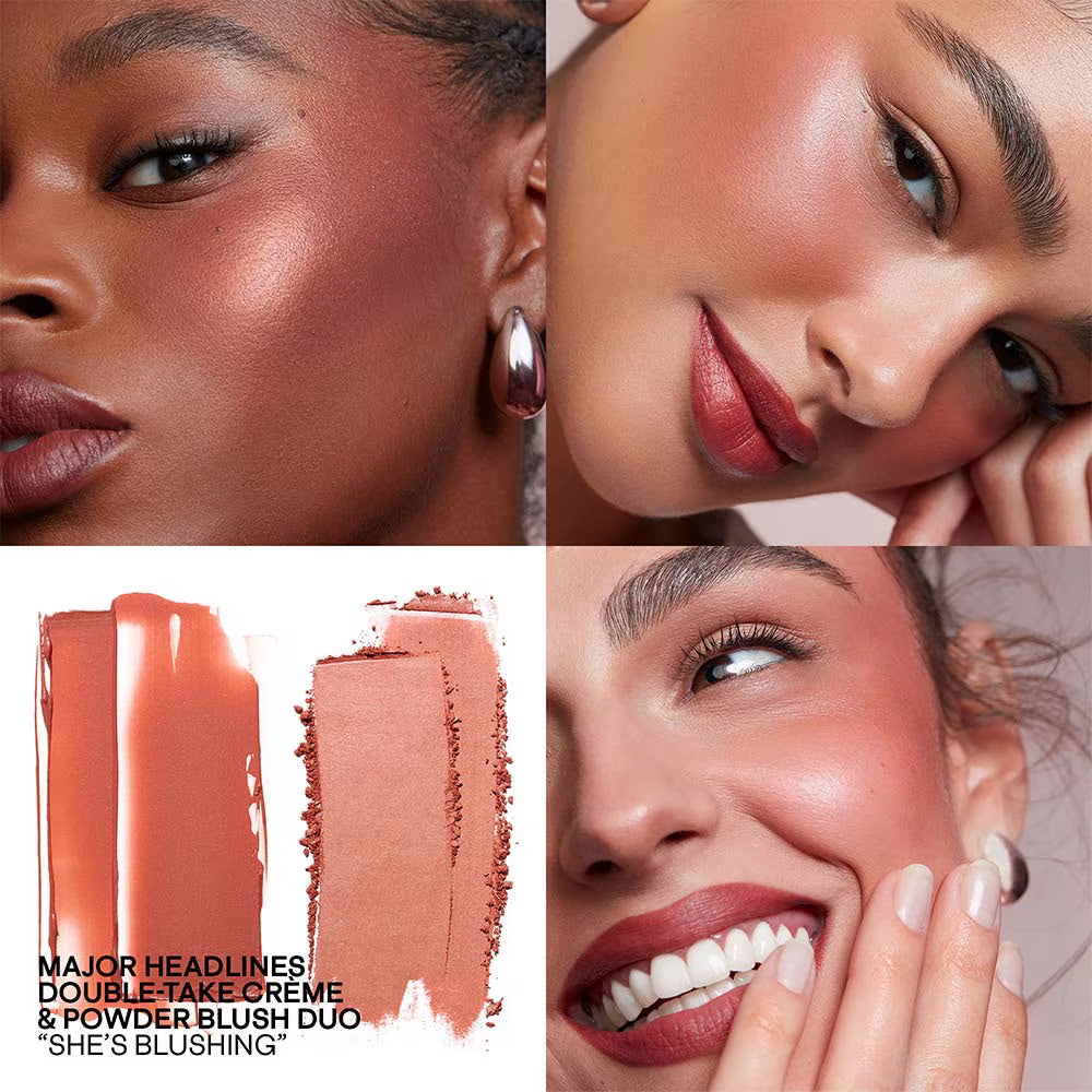 PATRICK TA MINI MAJOR HEADLINES DOUBLE-TAKE CRÈME & POWDER BLUSH DUO