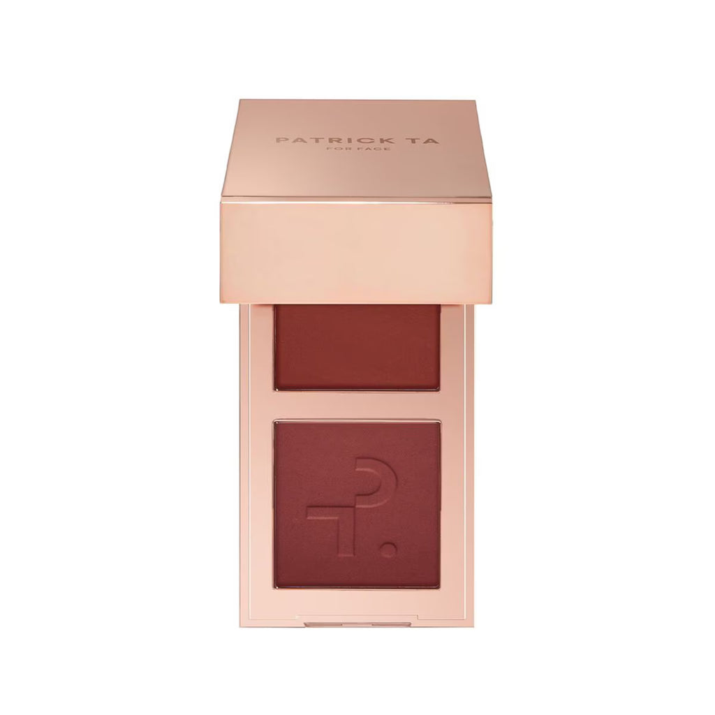 PATRICK TA MINI MAJOR HEADLINES DOUBLE-TAKE CRÈME & POWDER BLUSH DUO
