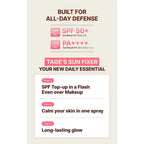 TAGE - Cica-Tree Shaking Glow Sun Fixer SPF50+ PA++++ - Protector Solar en Spray + Fijador