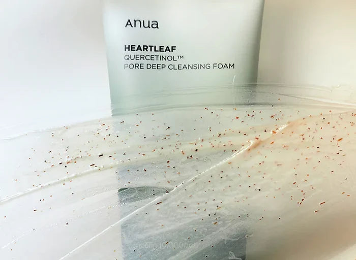 ANUA - Heartleaf Quercetinol Pore Deep Cleansing Foam | Limpiador exfoliante para control de poros y ácne