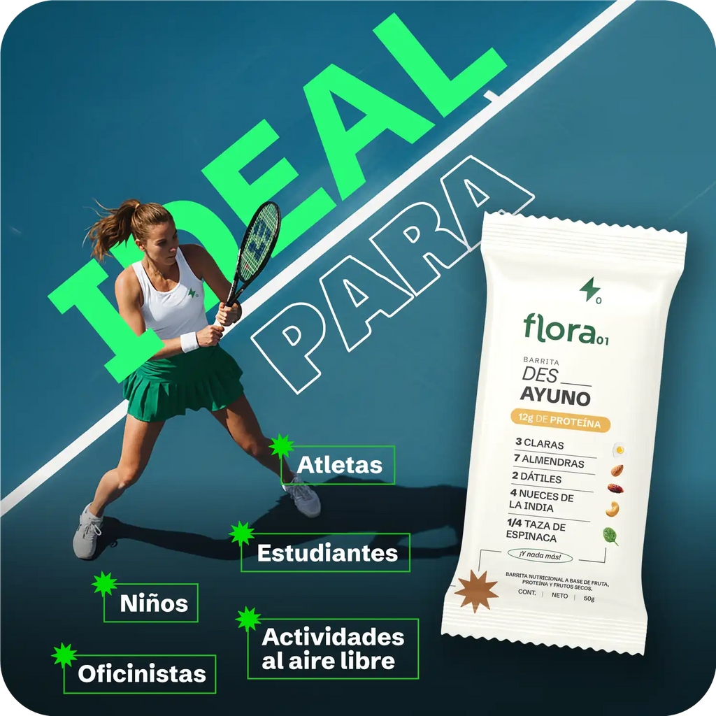 FLORA - Caja de Barritas de Proteína Des_Ayuno