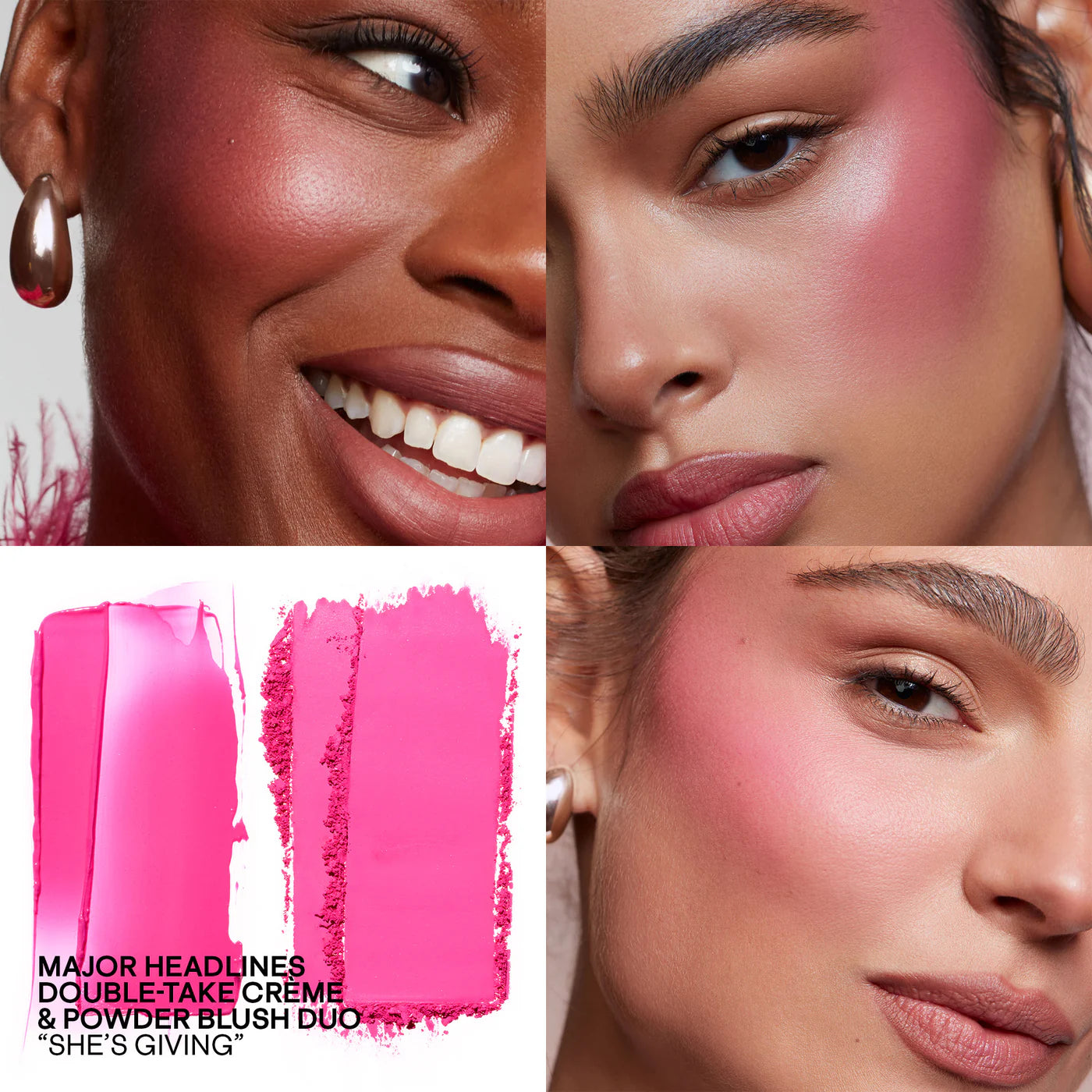 PATRICK TA MAJOR HEADLINES DOUBLE-TAKE CRÈME &
POWDER BLUSH DUO | Rubor en crema y polvo