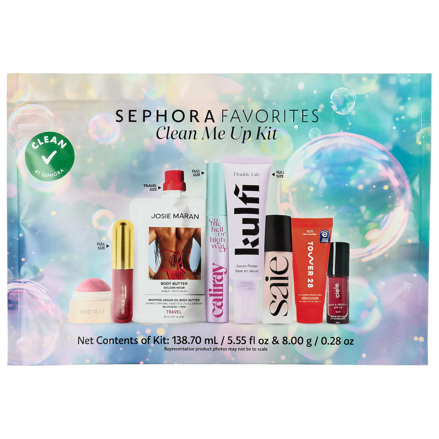 Sephora Favorites - Clean Me Up Kit Makeup Value Set | Set de maquillaje de 8 piezas