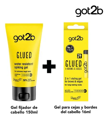 Got2b - Glued pack gel fijador 150ml + gel pa cejas 16ml