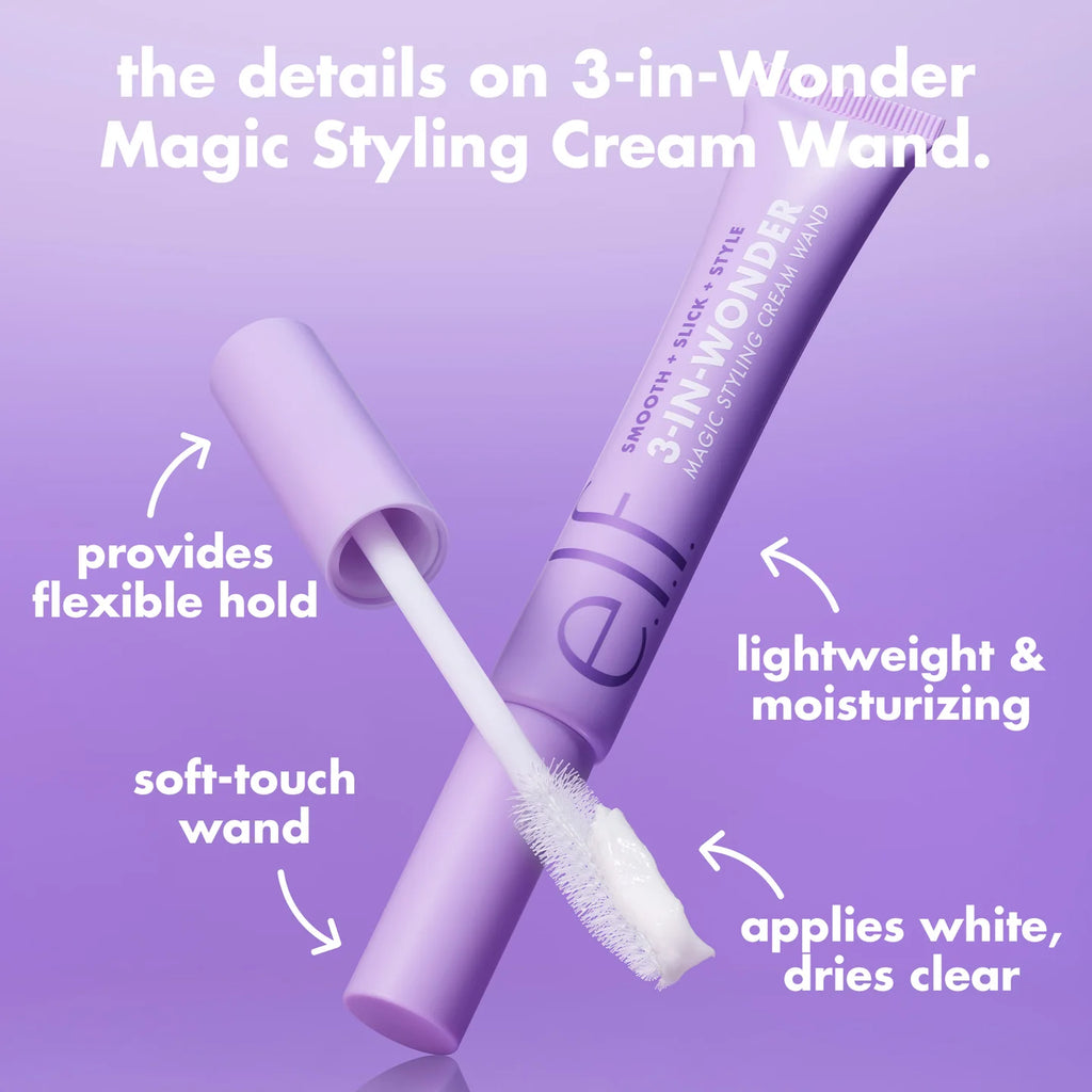 e.l.f. - 3-in-Wonder Magic Styling Cream Wand | Varita de crema de peinado mágica 3 en 1