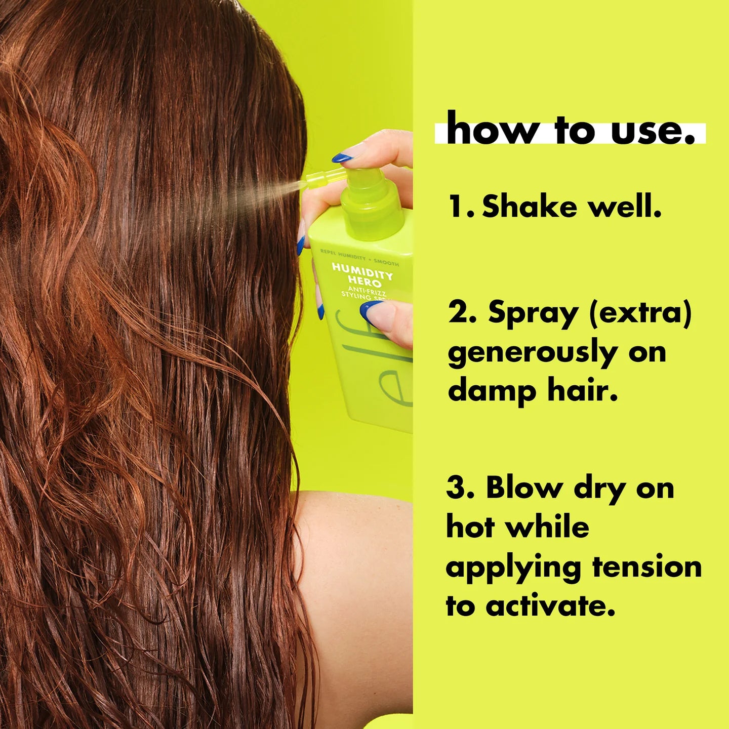 e.l.f. - Humidity Hero Anti-Frizz Styling Spray | Spray de peinado antifrizz
