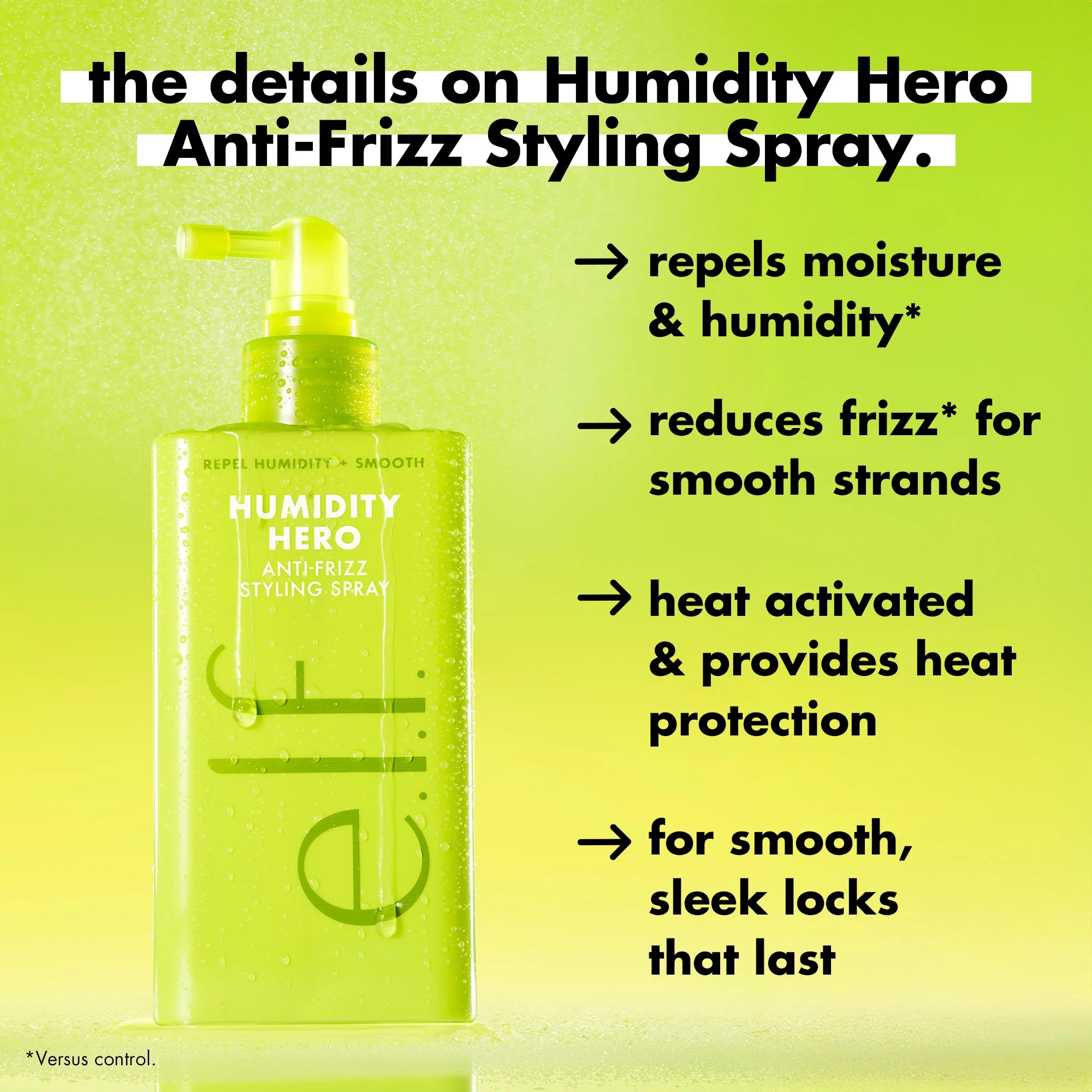 e.l.f. - Humidity Hero Anti-Frizz Styling Spray | Spray de peinado antifrizz