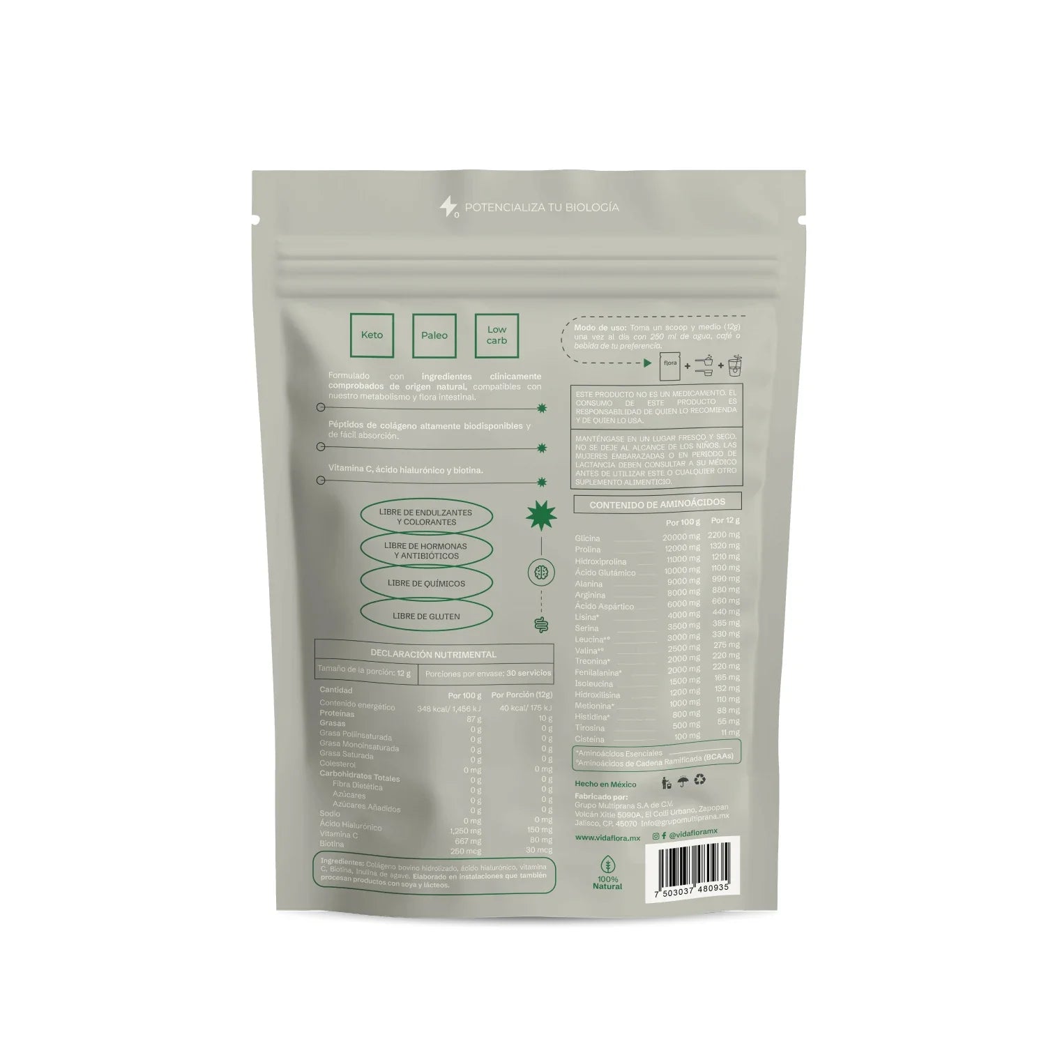 FLORA - Bella Pépticos de Colágeno 360 g