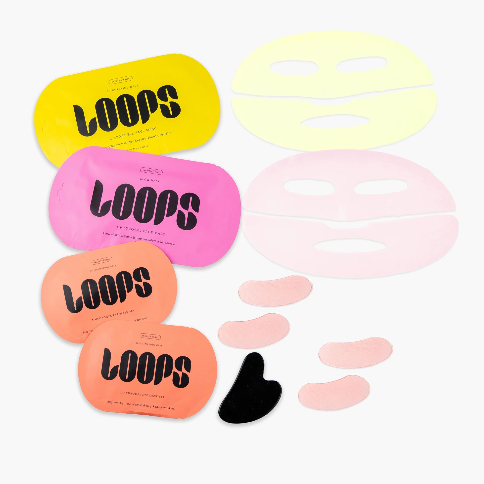 Loops Sculpt & Glow Assorted Masks set