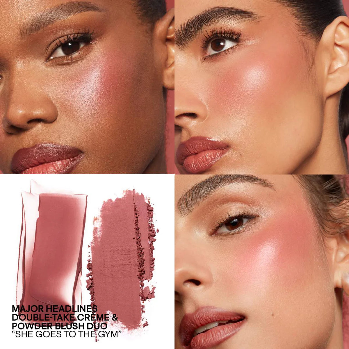PATRICK TA MAJOR HEADLINES DOUBLE-TAKE CRÈME &
POWDER BLUSH DUO | Rubor en crema y polvo