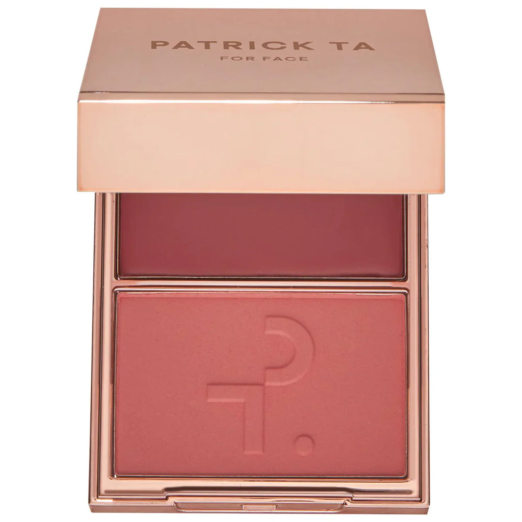 PATRICK TA MAJOR HEADLINES DOUBLE-TAKE CRÈME &
POWDER BLUSH DUO | Rubor en crema y polvo