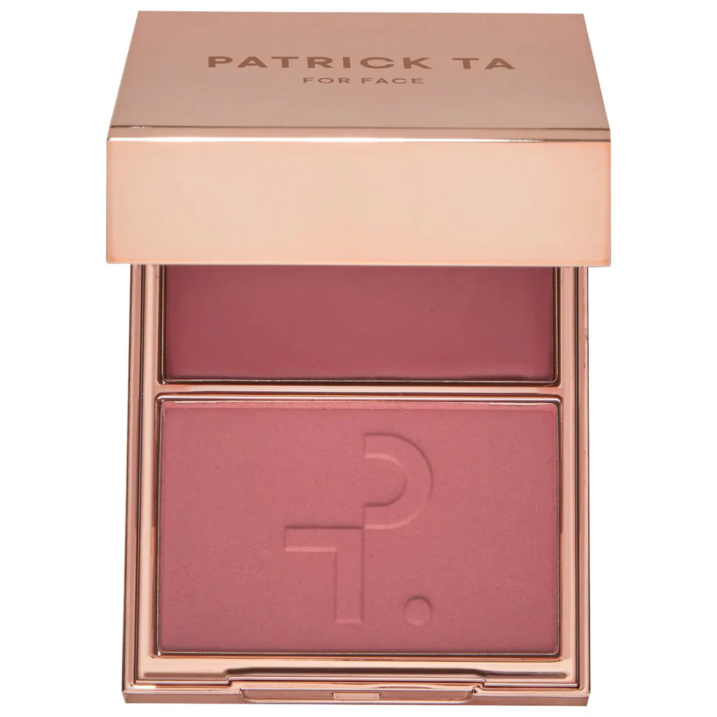 PATRICK TA MAJOR HEADLINES DOUBLE-TAKE CRÈME &
POWDER BLUSH DUO | Rubor en crema y polvo