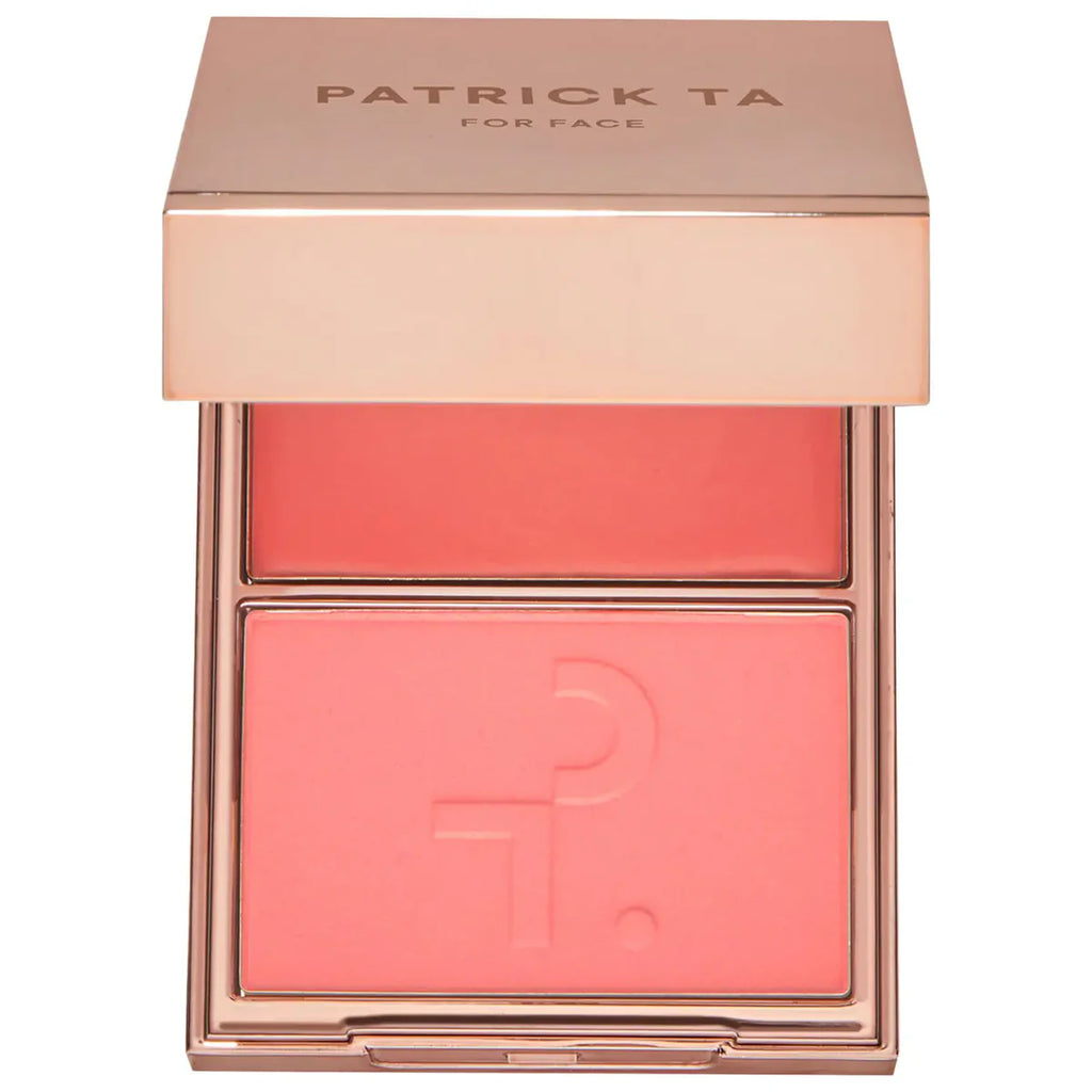 PATRICK TA MAJOR HEADLINES DOUBLE-TAKE CRÈME &
POWDER BLUSH DUO | Rubor en crema y polvo