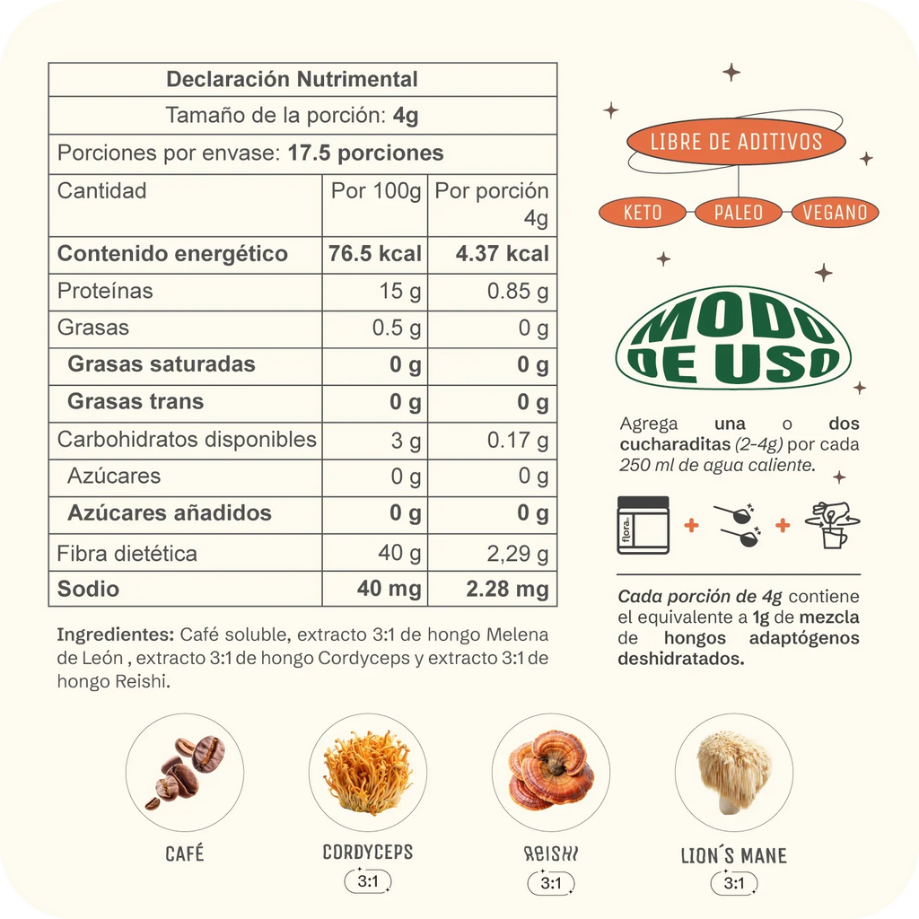FLORA - Café & Adaptógenos