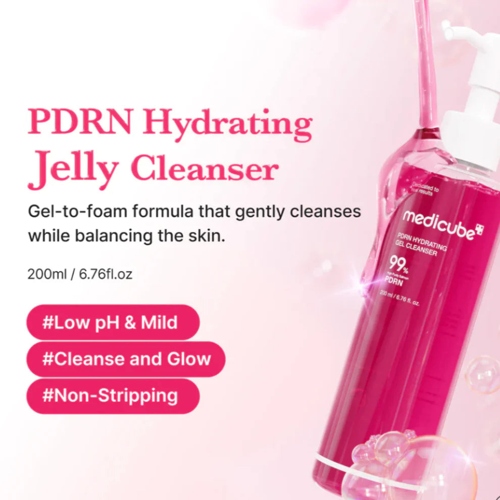 MEDICUBE - PDRN Hydrating Gel Cleanser | Limpiador hidratante con PDRN de salmon
