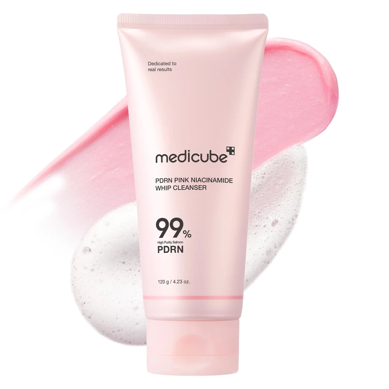MEDICUBE - PDRN Pink Niacinamide Whip Cleanser | Limpiador con niacinamida tipo crema batida