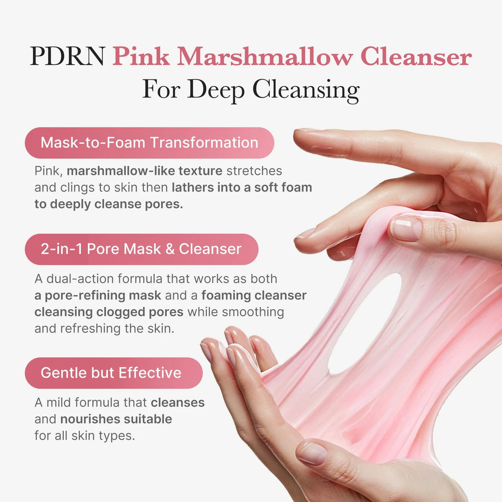 MEDICUBE - PDRN Pink Niacinamide Whip Cleanser | Limpiador con niacinamida tipo crema batida