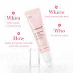 MEDICUBE - PDRN Pink Peptide Eye Cream | Crema para contorno de ojos con PDRN
