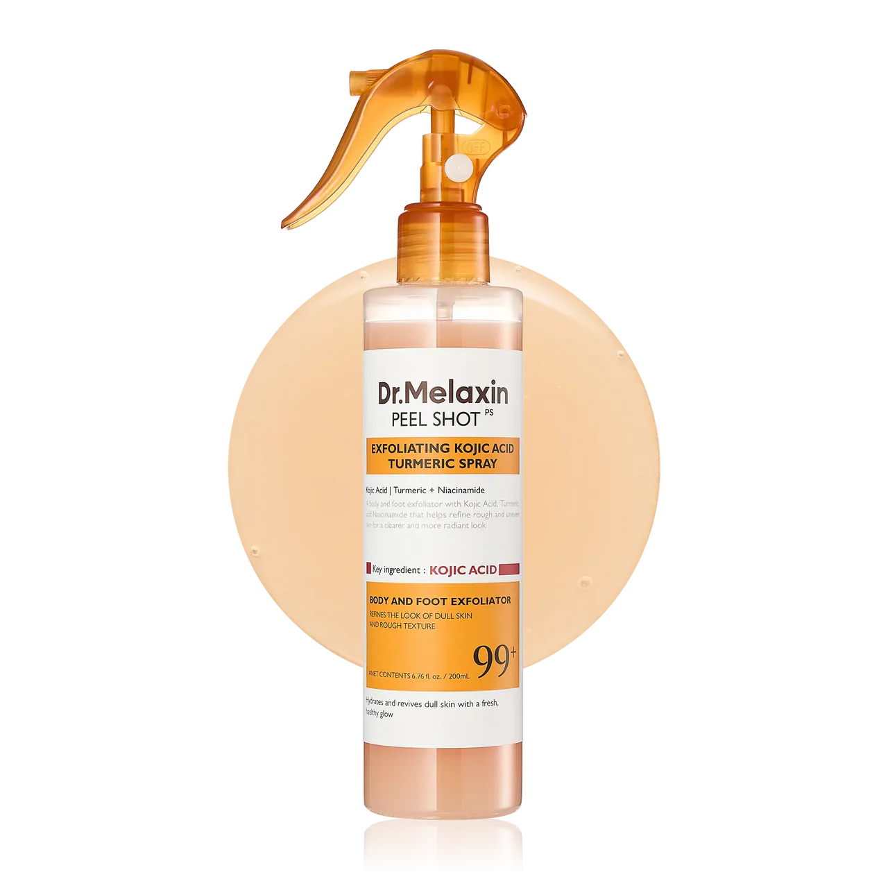 DR. Melaxin - Peel shot exfoliating kojic acid turmeric spray | Spray exfoliante para manchas