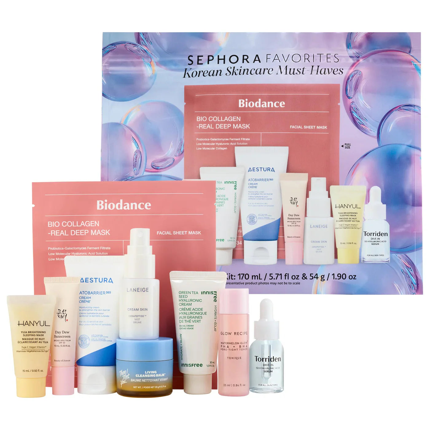 Sephora Favorites - Korean Skincare Must-Haves Set | Set de 9 piezas para el cuidado de la piel