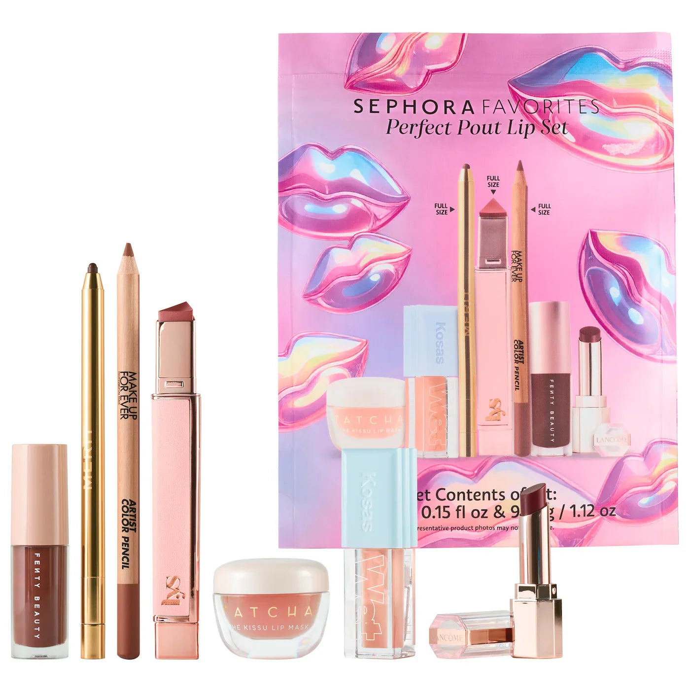 Sephora Favorites - Perfect Pout Makeup Lip Value Set | Set Ed. Limitada 7 pz para labios