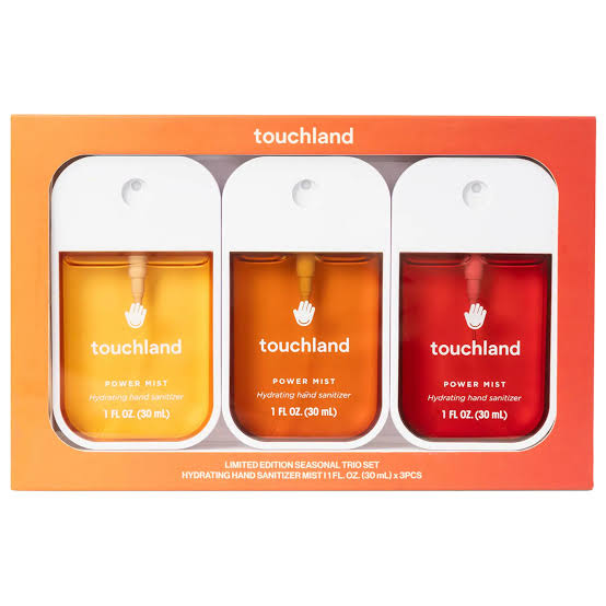 TOUCHLAND Limited Edition Seasonal Trio Set Hydrating Hand Sanitizer
