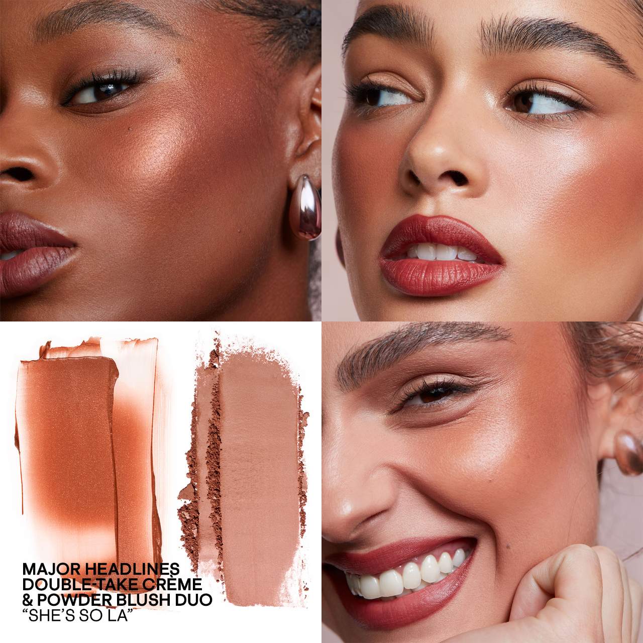 PATRICK TA MAJOR HEADLINES DOUBLE-TAKE CRÈME &
POWDER BLUSH DUO | Rubor en crema y polvo