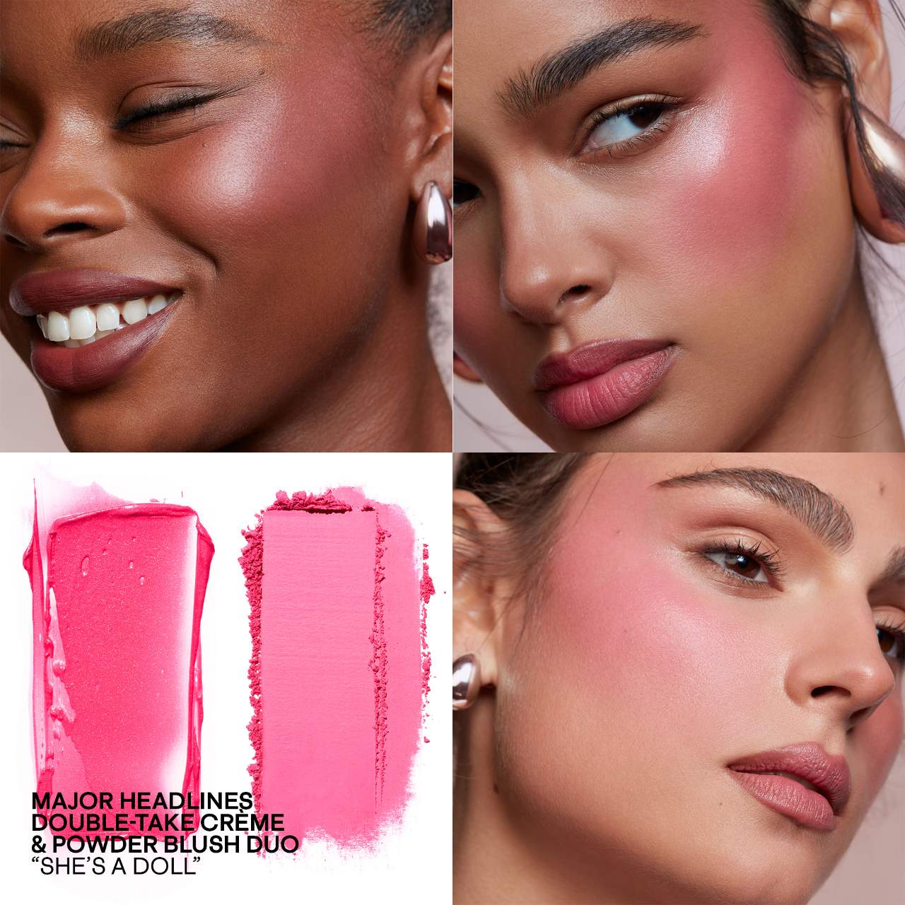 PATRICK TA MAJOR HEADLINES DOUBLE-TAKE CRÈME &
POWDER BLUSH DUO | Rubor en crema y polvo