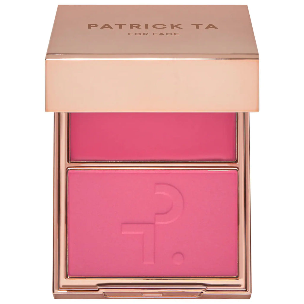 PATRICK TA MAJOR HEADLINES DOUBLE-TAKE CRÈME &
POWDER BLUSH DUO | Rubor en crema y polvo