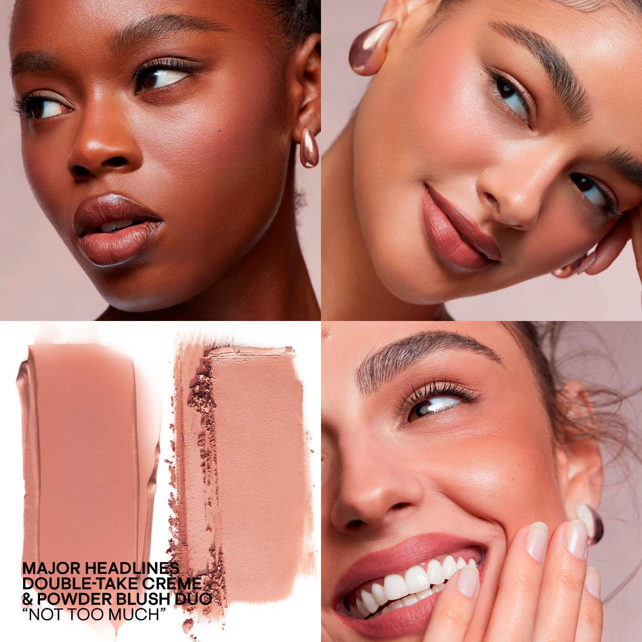 PATRICK TA MAJOR HEADLINES DOUBLE-TAKE CRÈME &
POWDER BLUSH DUO | Rubor en crema y polvo