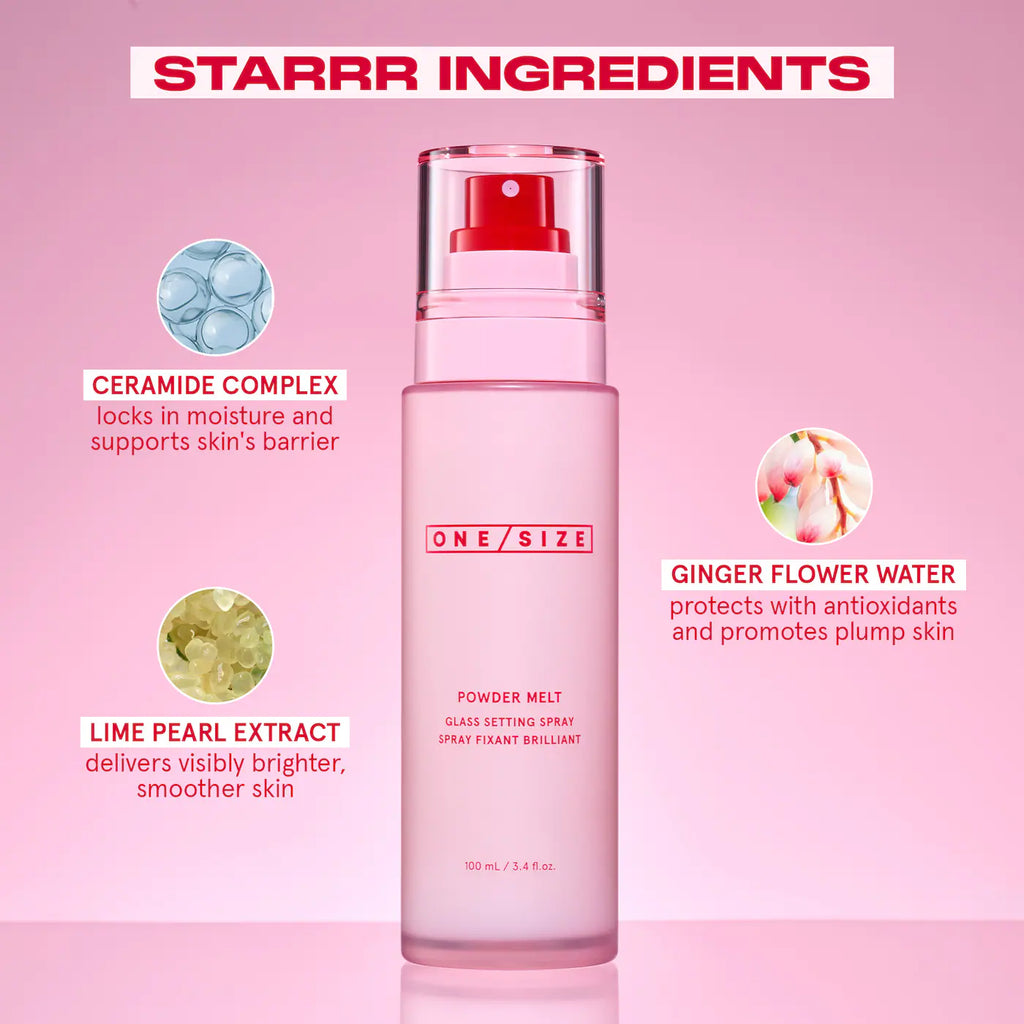 ONE SIZE - Powder Melt Glass Setting Spray | Spray Fijador Efecto Glass