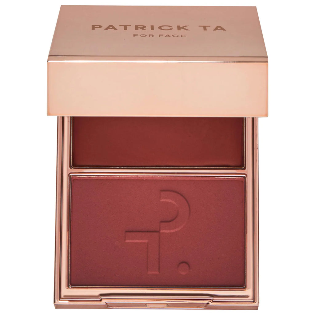 PATRICK TA MAJOR HEADLINES DOUBLE-TAKE CRÈME &
POWDER BLUSH DUO | Rubor en crema y polvo