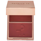 PATRICK TA MAJOR HEADLINES DOUBLE-TAKE CRÈME &
POWDER BLUSH DUO | Rubor en crema y polvo