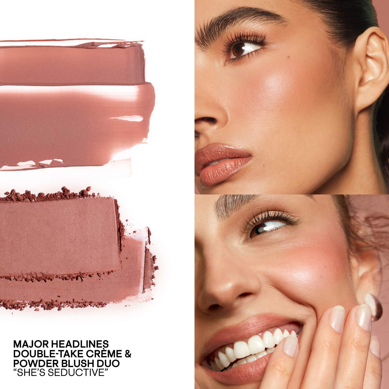 PATRICK TA MAJOR HEADLINES DOUBLE-TAKE CRÈME &
POWDER BLUSH DUO | Rubor en crema y polvo