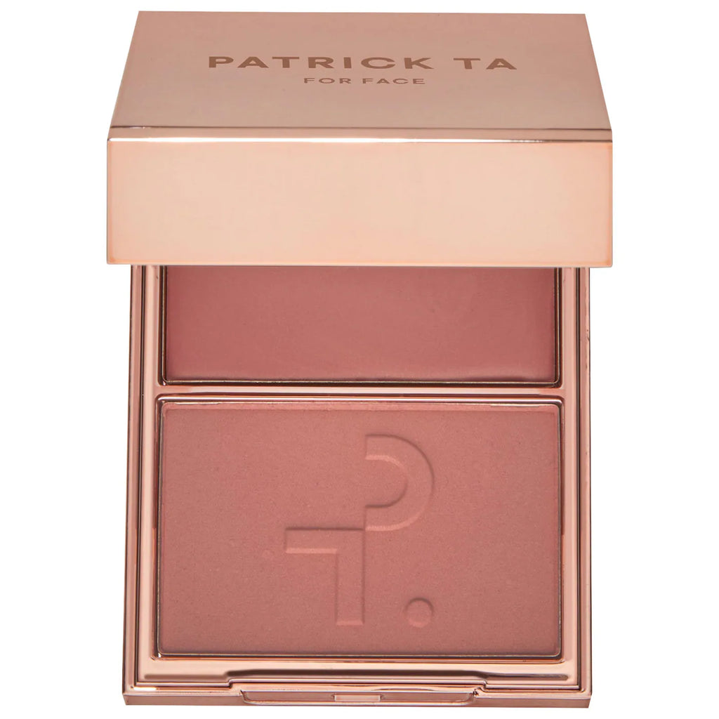 PATRICK TA MAJOR HEADLINES DOUBLE-TAKE CRÈME &
POWDER BLUSH DUO | Rubor en crema y polvo